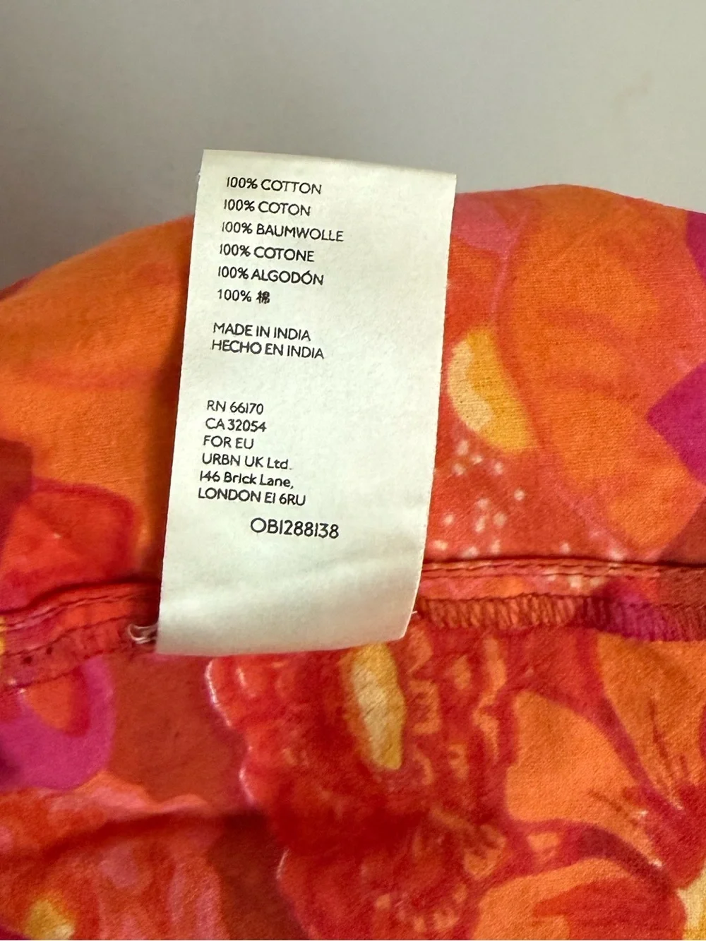 Free People Floral Cotton Pull On Shorts Pink Orange Women’s Size Small